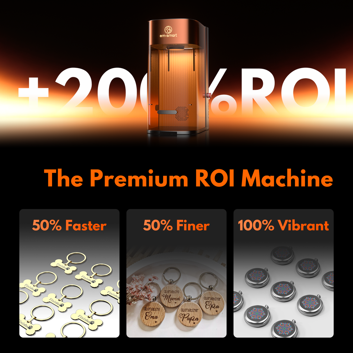 EM-Smart Dual 2/Dual SE Desktop Dual Laser Engraver