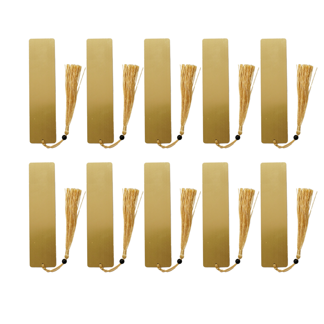 DIY Metal Bookmark (6pcs) – Blank & Ready to Engrave