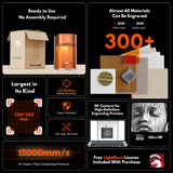 EM-Smart Dual SE 20W Fiber + 20W Diode Desktop Laser Engraver