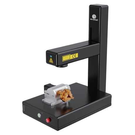 EM-Smart Nova - 20W/25W Portable & Foldable Fiber Laser Engraver with/without Rotary