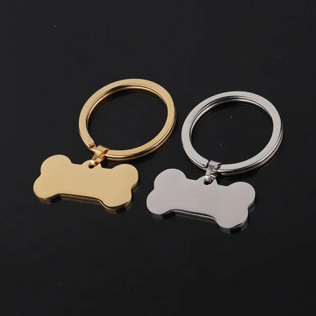 Stainless Steel Bone Dog Tag (30pcs)