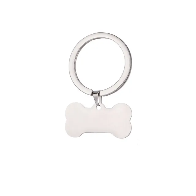 Stainless Steel Bone Dog Tag (30pcs)