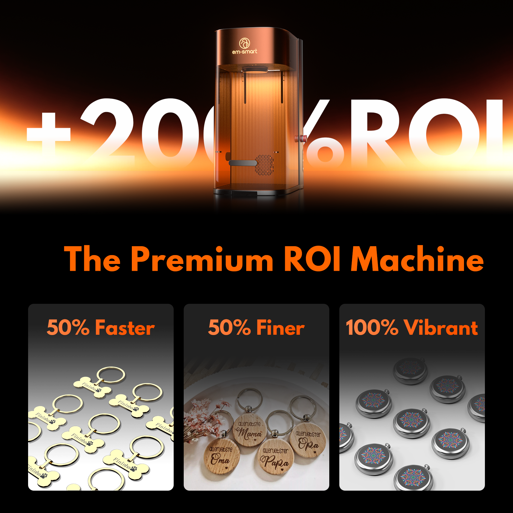 EM-Smart Dual 2/Dual SE Desktop Dual Laser Engraver