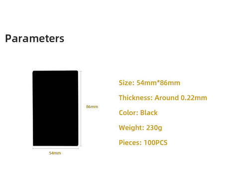 Blank Metal Business Name Card (100pcs)